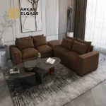 كنب زاوية بتصميم بسيط ومميز