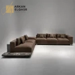 كنب زاوية مخملي بتصميم مميز