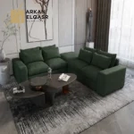 كنب زاوية بتصميم بسيط ومميز