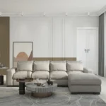 كنب زاوية بتصميم بسيط ومميز