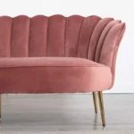 ⁦كنب مودرن مخملي بتصميم بسيط⁩ - الصورة ⁦6⁩