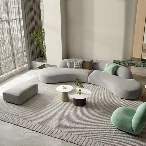 كنب مودرن ايطالي منحني فاخر