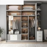 ⁦دولاب ملابس شفاف بأبواب زجاجية⁩ - الصورة ⁦3⁩