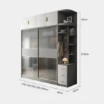 ⁦دولاب ملابس شفاف بأبواب زجاجية⁩ - الصورة ⁦6⁩