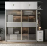 دولاب ملابس شفاف بأبواب زجاجية