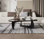 طاولة قهوة زجاج بتصميم حديث