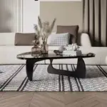 طاولة قهوة زجاج بتصميم حديث