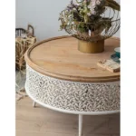 ⁦طاولة قهوة خشب علي الطراز الريفي⁩ - الصورة ⁦8⁩