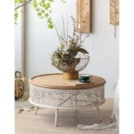 ⁦طاولة قهوة خشب علي الطراز الريفي⁩ - الصورة ⁦12⁩