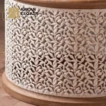 طاولة قهوة خشب علي الطراز الريفي