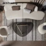 ⁦طاولة قهوة زجاج بتصميم حديث⁩ - الصورة ⁦3⁩