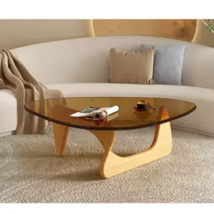 طاولة قهوة زجاج بتصميم حديث