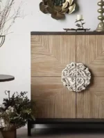 كنسول بتصميم ريفي خشبي