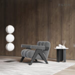 ⁦كرسي ذراعين بتصميم فاخر⁩ - الصورة ⁦3⁩