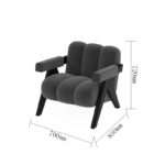 ⁦كرسي ذراعين بتصميم فاخر⁩ - الصورة ⁦9⁩