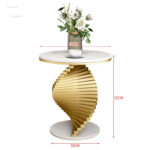 ⁦طاولة جانبية مودرن بتصميم ملتف⁩ - الصورة ⁦5⁩