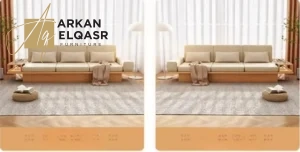 كنب خشب مودرن بتصميم اوروبي