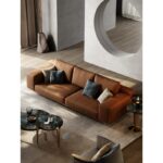 كنب جلد مودرن بتصميم امريكي