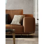 ⁦كنب جلد مودرن بتصميم امريكي⁩ - الصورة ⁦4⁩