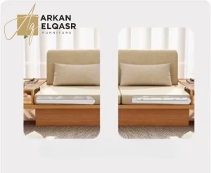 كنب خشب مودرن بتصميم اوروبي