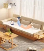 كنب خشب مودرن بتصميم اوروبي