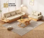 كنب خشب مودرن بتصميم اوروبي