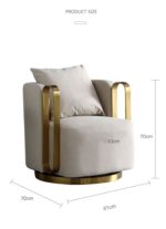 ⁦كرسي فوتيه فخم⁩ - الصورة ⁦7⁩