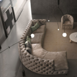 ⁦كنب زاوية مودرن تصميم مريح⁩ - الصورة ⁦2⁩