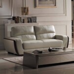 كنب مودرن من جلد بعدة مقاسات