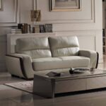 كنب مودرن من جلد بعدة مقاسات