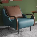 ⁦كرسي مفرد خشبي مريح⁩ - الصورة ⁦4⁩