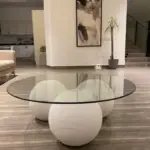 طاولة قهوة علي شكل ثلاث كراة مودرن