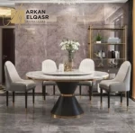 طاولة طعام مع 8كراسي بتصميم مميز