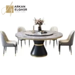 طاولة طعام مع 8كراسي بتصميم مميز