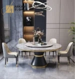 طاولة طعام مع 8كراسي بتصميم مميز
