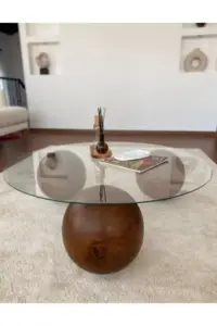 طاولة قهوة علي شكل ثلاث كراة مودرن