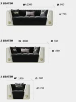 طقم كنب مودرن جلد فخم