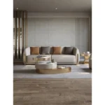 طقم كنب جلدي فخم بتصميم حديث