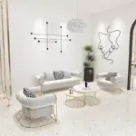 طقم كنب مودرن مع طاولة قهوة