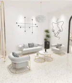 طقم كنب مودرن مع طاولة قهوة