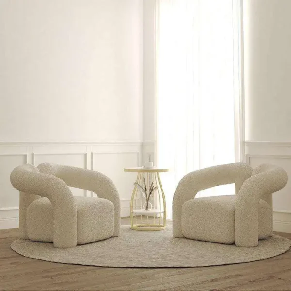 كرسي مفرد مودرن بذراعين