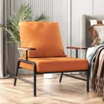 كرسي بذراعين مودرن من معدن