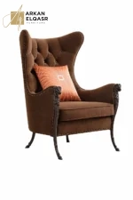 كرسي مفرد بتصميم ملكي