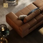 كنب جلد مودرن بتصميم امريكي