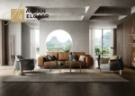 كنب جلد مودرن بتصميم امريكي