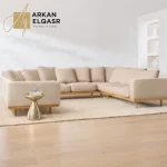 كنب زاوية مودرن بتصميم ملتف