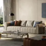 كنب جلد مودرن من تصميم ايطالي 2024