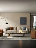 ⁦كنب جلد مودرن من تصميم ايطالي⁩ - الصورة ⁦2⁩