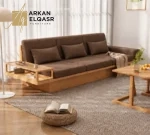 كنب خشب مودرن بتصميم اوروبي