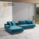 ⁦كنب زاوية مودرن بتصميم جذاب⁩ - الصورة ⁦2⁩